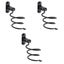 3pcs Bathroom Hair Dryer Rack Wall Mount Portable Hair Dryer Holder Simple Spac Carousel 3