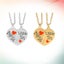 2 Pcs Letter Necklace Beautiful Pendant Neck Jewelry Alloy Necklace Graduation Carousel 3