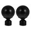2pcs Curtain Pole End Delicate Curtain Rod Decorative Head Curtain Rod Part Carousel 1