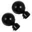 2pcs Curtain Pole End Delicate Curtain Rod Decorative Head Curtain Rod Part Carousel 2