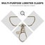 12pcs Metal Lobster Claw Clasps With Hooks For Diy Crafts Keychain Accessories Carousel 4