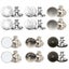 12 Pcs Instant Button Adjustable Jeans Button Nail Free Removable Waist Buckle Carousel 1