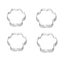 4pcs Dog Paw Cookie Cutter Stainless Steel Diy Cake Moulds Baking Tool Carousel 1