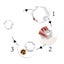 4pcs Dog Paw Cookie Cutter Stainless Steel Diy Cake Moulds Baking Tool Carousel 3