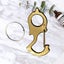 Multi function Climbing Buckle Stainless Steel Quick Hook Key Chain Bottle Open Carousel 4