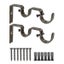 Vorcool 2pcs Curtain Rod Curtain Holder Curtain Drapery Rod Curtain Accessories Carousel 1