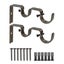 Vorcool 2pcs Curtain Rod Curtain Holder Curtain Drapery Rod Curtain Accessories Carousel 2