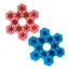 2pcs Snowflake Chocolate Molds Candy Molds Silicone Ice Mold Christmas Silicone Carousel 1