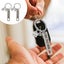 2 Pcs Metal Keychain Trendy Decor Our First Home Bag Keyring Housewarming Keych Carousel 3