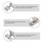 2 Pcs Metal Keychain Trendy Decor Our First Home Bag Keyring Housewarming Keych Carousel 4
