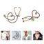 2pcs Stethoscope Brooch Alloy Nurse Doctor Theme Breastpins Costume Accessories Carousel 4