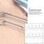 20 Pcs Metal Hangers Heavy Duty Grid Wall Hanger Peg Boards Shelfing Hook Grid Carousel 3