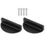 2 Pcs Black Cabinet Knobs Wardrobe Knob Semicircle Cabinet Pulls Circle Cupboar Carousel 1