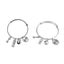 2 Pcs Fashion Bracelets Simple Adjustable Alloy Dumbbell Barbell Pendant Bangle Carousel 1