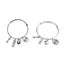 2 Pcs Fashion Bracelets Simple Adjustable Alloy Dumbbell Barbell Pendant Bangle Carousel 2