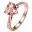 Trendy Rings Metal Finger Rings Love Heart Promise Rings Elegance Rhinestone Ri Carousel 1