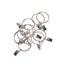 40 Pcs Drapery Hooks Fabric Bows Caps Clothes Drapery Rod Curtain Rod Rings Met Carousel 1