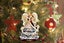 8Pcs Christmas Ornaments Set Christmas Tree Santa Claus Acrylic Hanging Crafts Carousel 4