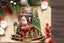 8Pcs Christmas Ornaments Set Christmas Tree Santa Claus Acrylic Hanging Crafts Carousel 5