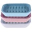 3pcs Soap Dish Wall Mounted Leachate Tray Soap Box Soap Holder Bathroom Accesso Carousel 3