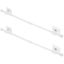 2 Sets Curtain Telescoping Rod Bathroom Curtain Rod Clamp Hook Support Frame Carousel 1