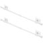 2 Sets Curtain Telescoping Rod Bathroom Curtain Rod Clamp Hook Support Frame Carousel 2