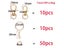 70Pcs/Set Swivel Snap Hook Key Rings With Chain Jump Rings For DIY Carousel 4