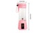 1Pc Pink Mini USB Rechargeable 6 Blades Portable Blender For Milkshake Juice Carousel 7