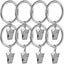 40 Pcs Decoration Hooks Drapery Rings Clips Curtain Hangers Clips Curtain Rings Carousel 1