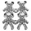2 Pairs Bear Button Pins Adjustable Jean Buttons Pins Pant Clips Nail free Reus Carousel 1