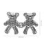 2 Pairs Bear Button Pins Adjustable Jean Buttons Pins Pant Clips Nail free Reus Carousel 2