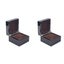 2pcs Superior Quality Watch Box Black Varnish Wooden Watch Box Storage Organize Carousel 1