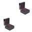 2pcs Superior Quality Watch Box Black Varnish Wooden Watch Box Storage Organize Carousel 3