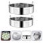 2 Pcs Food Steamer Steam Basket Dumplings Steamer Insert Dumplings Steamer Rice Carousel 3