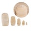5pcs Diy Matryoshka Dolls Unpainted Wooden Russian Nesting Dolls For Crafting Carousel 3