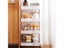 2/3/4 Tier Slim Storage Cart Mobile Shelving Unit Organizer Slide Out Storage Carousel 4