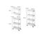 2/3/4 Tier Slim Storage Cart Mobile Shelving Unit Organizer Slide Out Storage Carousel 6