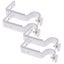 2 Pairs Of Curtain Rod Brackets Heavy Duty Curtain Rod Holders Metal Curtain Ro Carousel 1