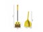 Children Cleaning Brush Garbage Shovel Table Household Tool Set Yellow Duck Carousel 7
