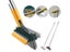 Floor Scrub Brush For Gap Groove Cleaning With Long Handle 180° Rotation Carousel 4