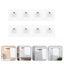 8 Pcs Curtain Rod Brackets Hooks Adhesive Curtain Rod Holder Hooks Curtain Rod Carousel 3