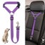 Solid Color Two-in-one Pet Car Seat Belt Nylon Lead Leash Backseat Safety Belt Carousel 2