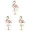 3pcs Flamingo Shape Brooch Fashion Alloy Brooch Exquisite Badge Brooch Pin Part Carousel 1