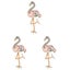 3pcs Flamingo Shape Brooch Fashion Alloy Brooch Exquisite Badge Brooch Pin Part Carousel 2