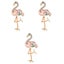 3pcs Flamingo Shape Brooch Fashion Alloy Brooch Exquisite Badge Brooch Pin Part Carousel 4