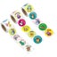 3 Rolls Scrap Book Stickers Envelope Seal Sticker Notebook Stickers Decorative Carousel 1