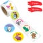 3 Rolls Scrap Book Stickers Envelope Seal Sticker Notebook Stickers Decorative Carousel 2