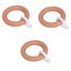 3pcs Solid Wood Rings Wooden Rings Circle Roman Rod Rings Curtain Rings Hanging Carousel 1