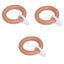 3pcs Solid Wood Rings Wooden Rings Circle Roman Rod Rings Curtain Rings Hanging Carousel 2