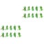 20 Pcs Simulation Green Grasshopper Fake Animal Insect Prank Toy Party Supplie Carousel 4